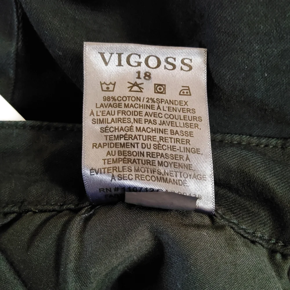 Vigoss Ace High Rise Skinny Denim Jeans Size 18 Black